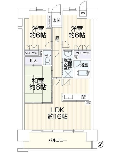 3LDK apartment in Kurashiki, Okayama - Photo 1