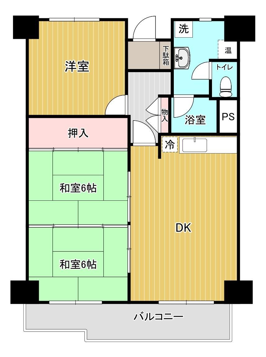 3DK apartment in Owariasahi, Aichi - Photo 1