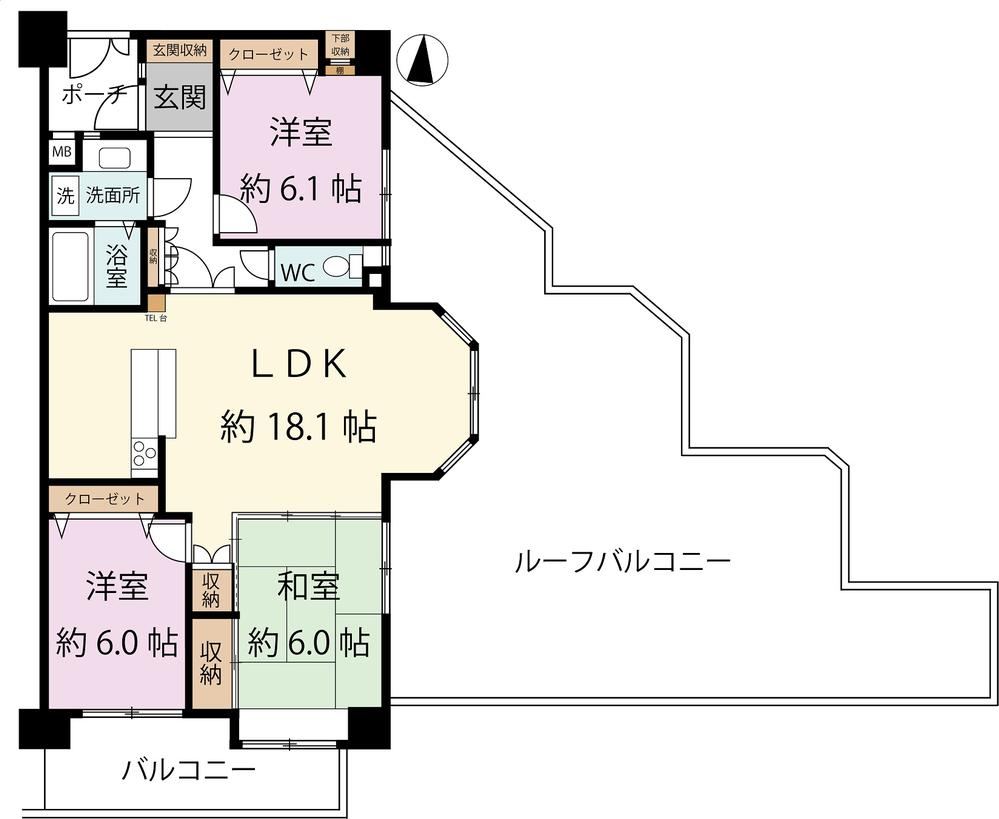 3LDK apartment in Mizuho Ward, Nagoya, Aichi - Photo 1