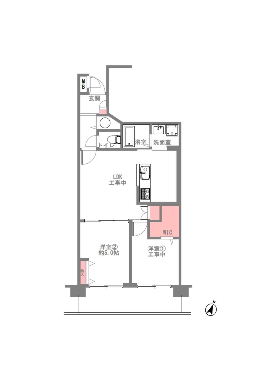 2LDK apartment in Nishi Ward, Osaka - Photo 1