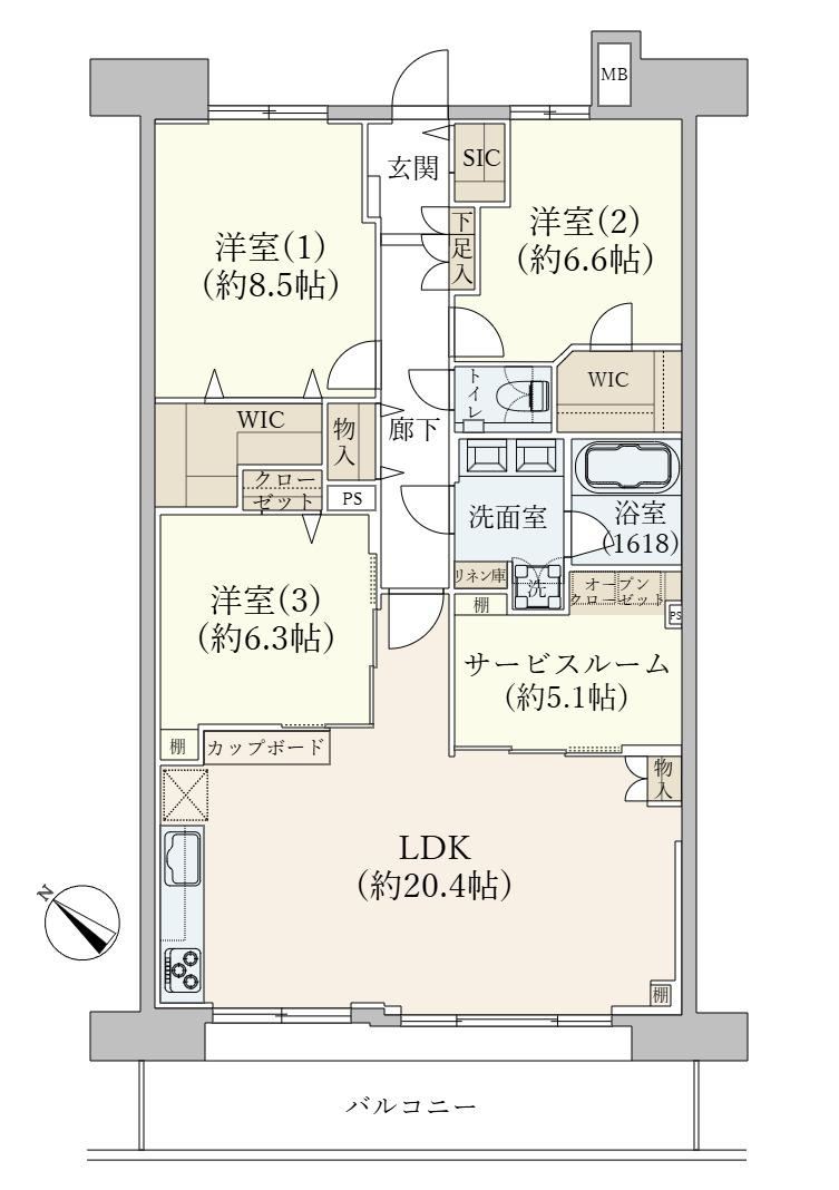 3LDK+S apartment in Koto Ward, Tokyo - Photo 1