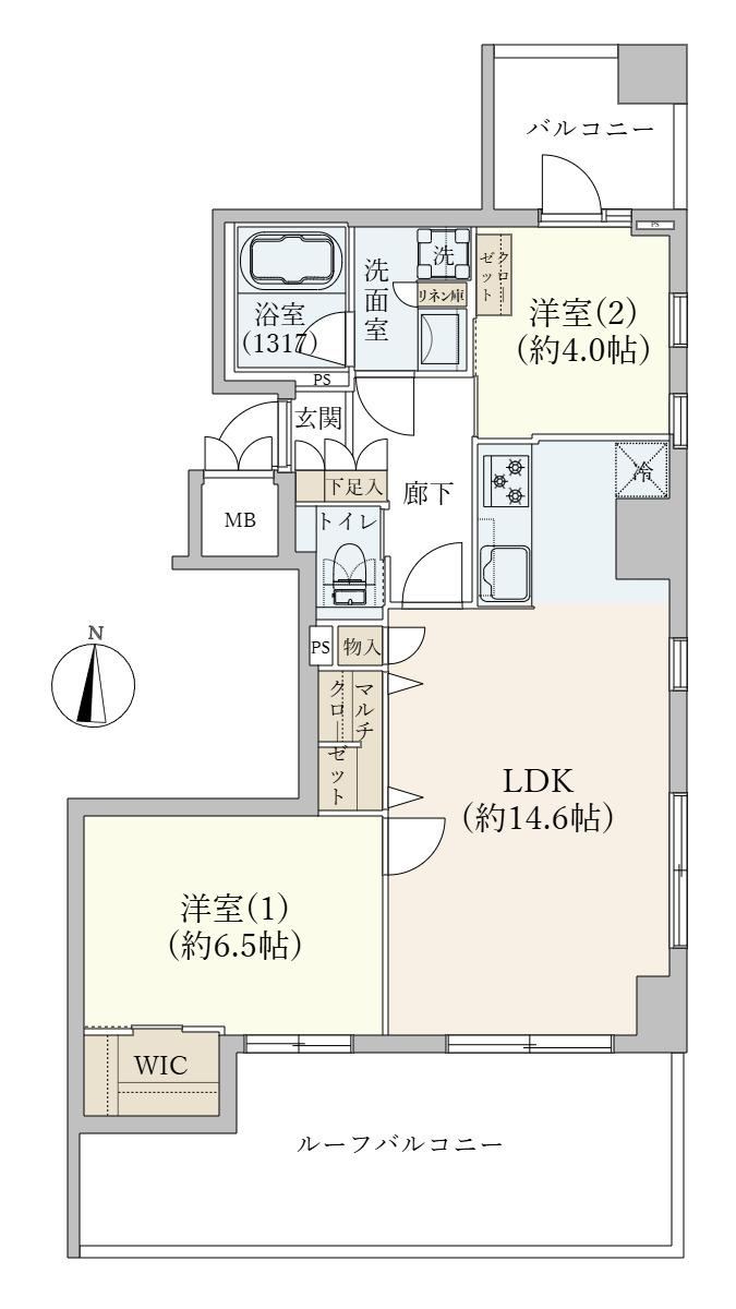 2LDK apartment in Toshima Ward, Tokyo - Photo 1