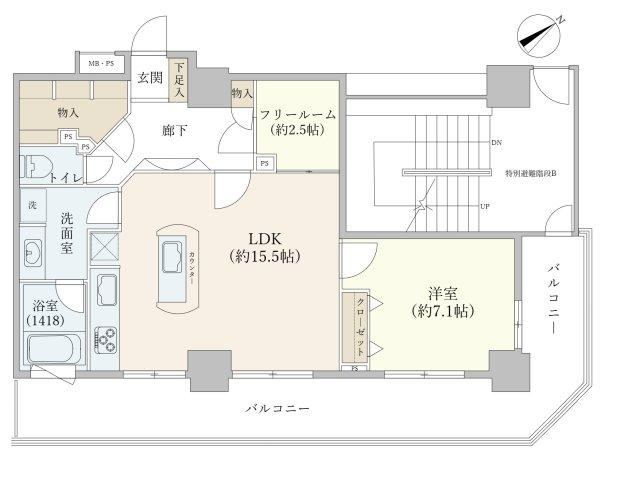 2LDK apartment in Toshima Ward, Tokyo - Photo 1