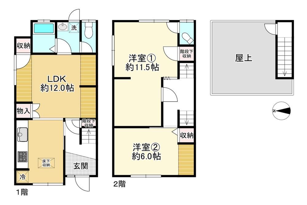 2LDK house in Higashiosaka, Osaka - Photo 1