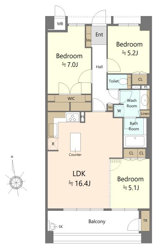 3LDK apartment in Mizuho Ward, Nagoya, Aichi - Photo 1