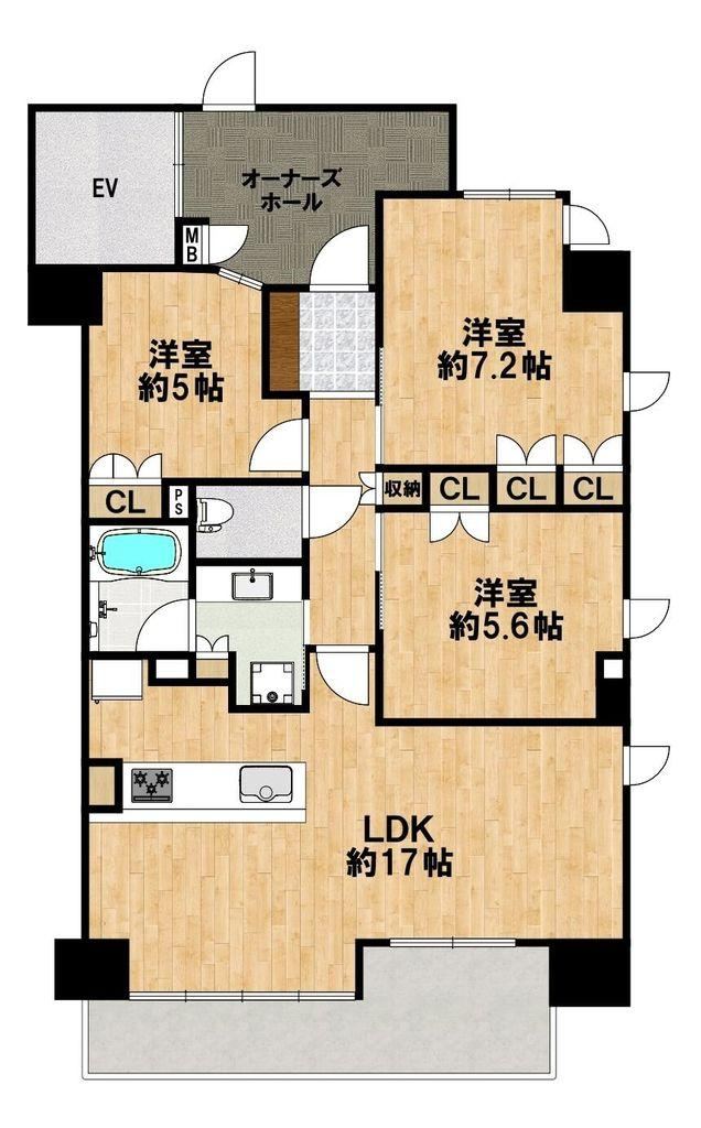 3LDK apartment in Tennoji Ward, Osaka - Photo 1