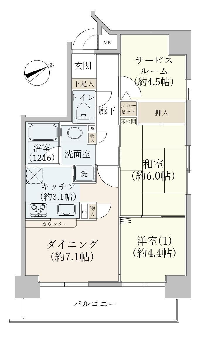 1LDK+S apartment in Taito Ward, Tokyo - Photo 1