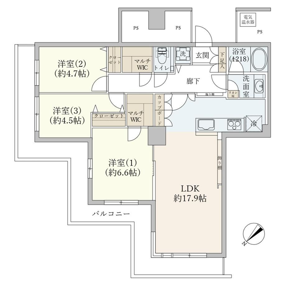 3LDK apartment in Chuo Ward, Tokyo - Photo 1
