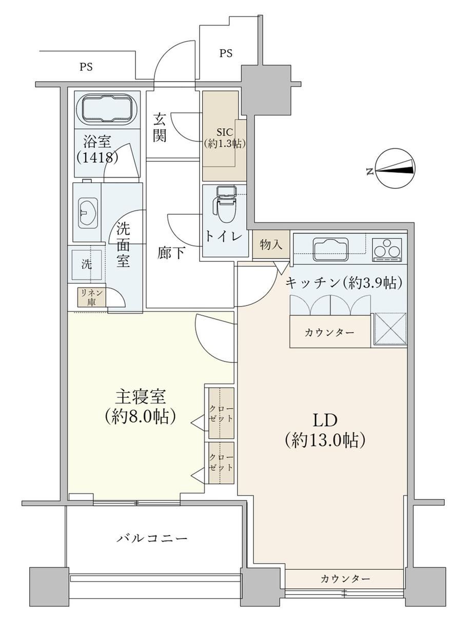 1LDK apartment in Minato Ward, Tokyo - Photo 1