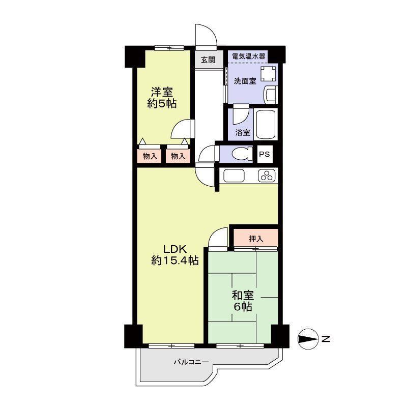 2LDK apartment in Nishinari Ward, Osaka - Photo 1