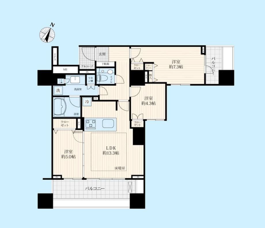 3LDK apartment in Setagaya Ward, Tokyo - Photo 1