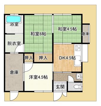 3DK house in Komatsushima