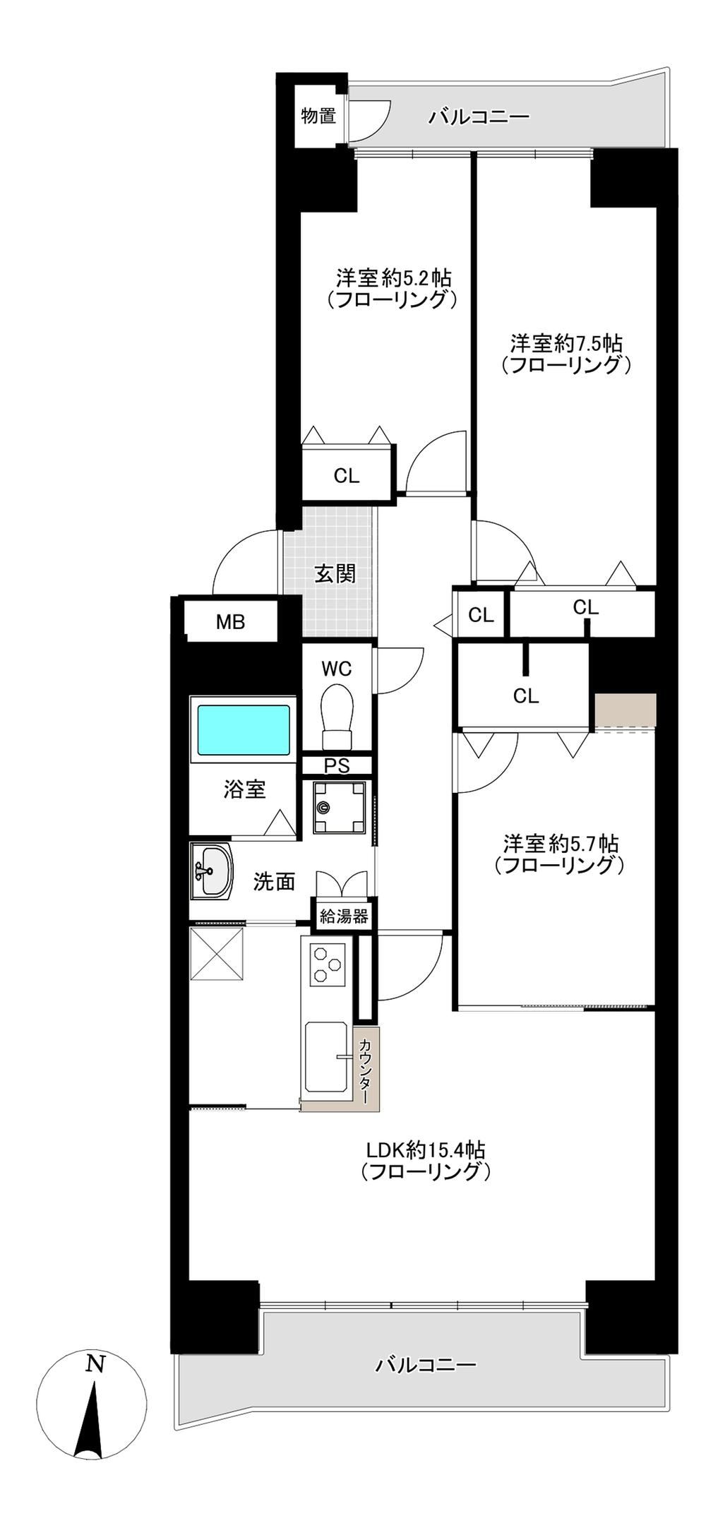 3LDK apartment in Taihaku Ward, Sendai, Miyagi - Photo 1