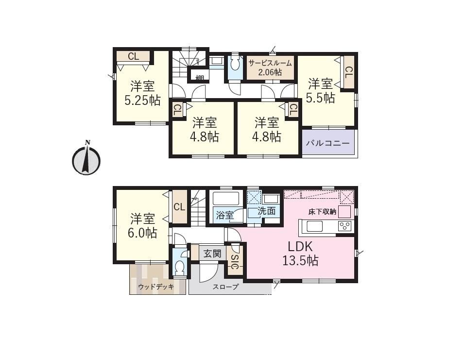 5LDK+S house in Shiki, Saitama - Photo 1