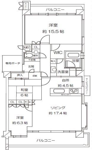3LDK apartment in Sumiyoshi Ward, Osaka - Photo 1