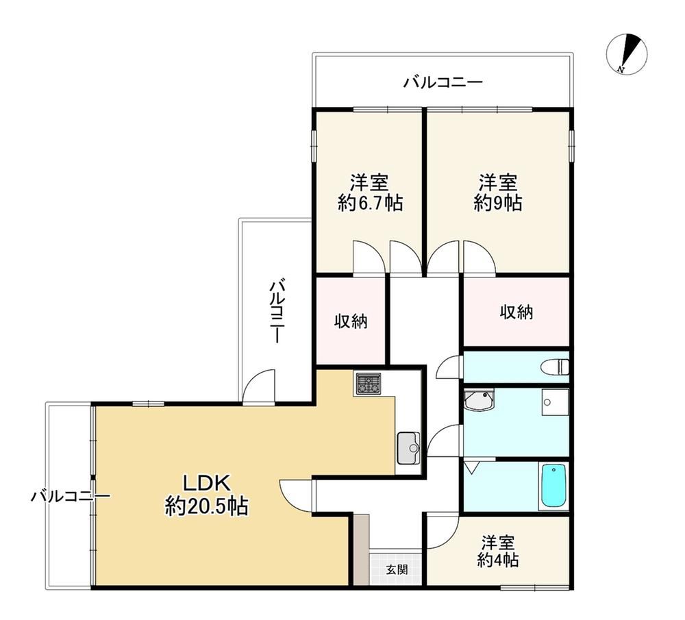 3LDK apartment in Takarazuka, Hyogo - Photo 1