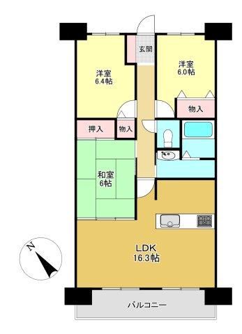 3LDK apartment in Kusatsu, Shiga - Photo 1