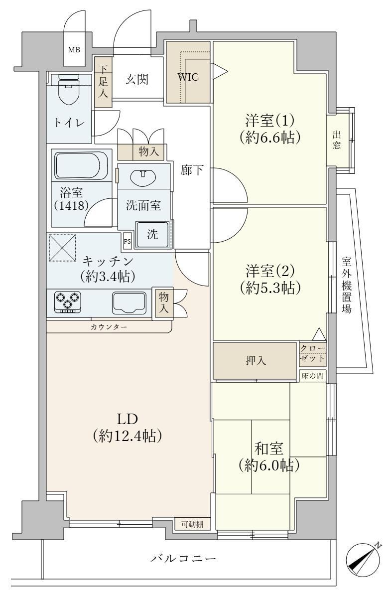 3LDK apartment in Itabashi Ward, Tokyo - Photo 1