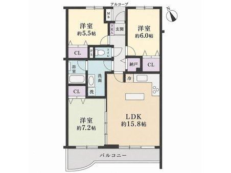3LDK apartment in Higashikurume, Tokyo - Photo 1