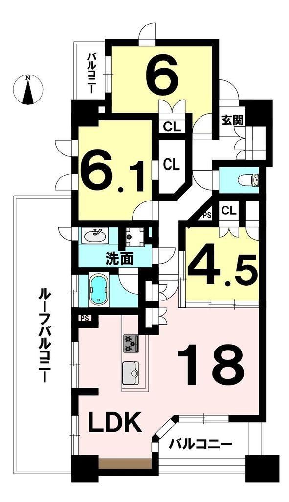 3LDK apartment in Naka Ward, Nagoya, Aichi - Photo 1