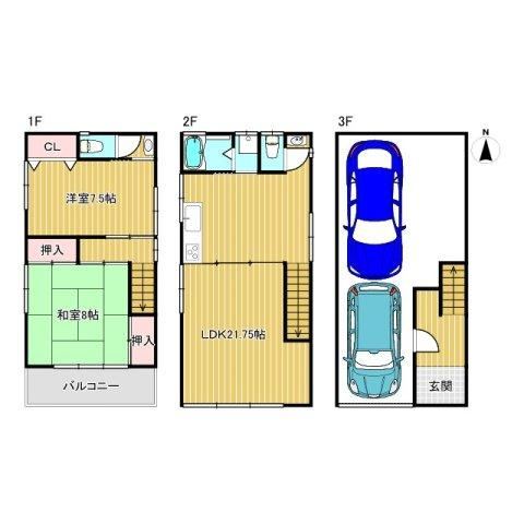3LDK house in Higashiosaka, Osaka - Photo 1