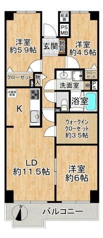 3LDK apartment in Hiratsuka, Kanagawa - Photo 1