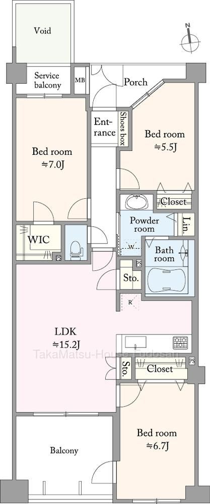 3LDK apartment in Shinagawa Ward, Tokyo - Photo 1