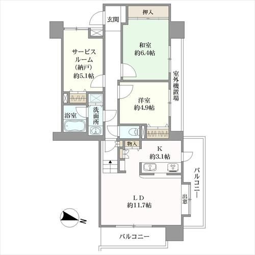2LDK+S apartment in Toshima Ward, Tokyo - Photo 1