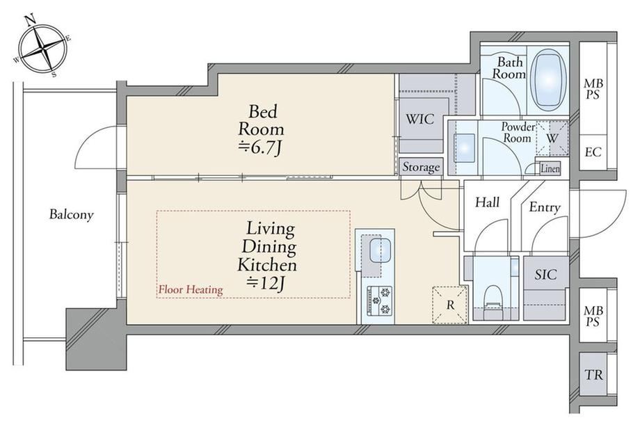 1LDK apartment in Chiyoda Ward, Tokyo - Photo 1