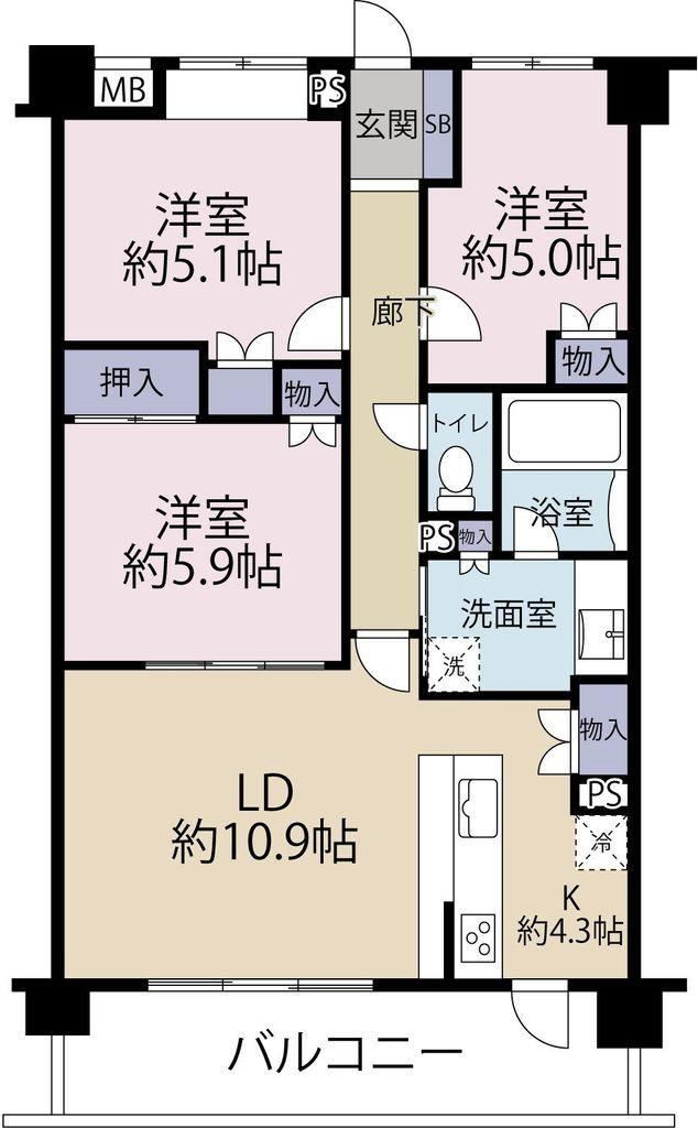 3LDK apartment in Adachi Ward, Tokyo - Photo 1