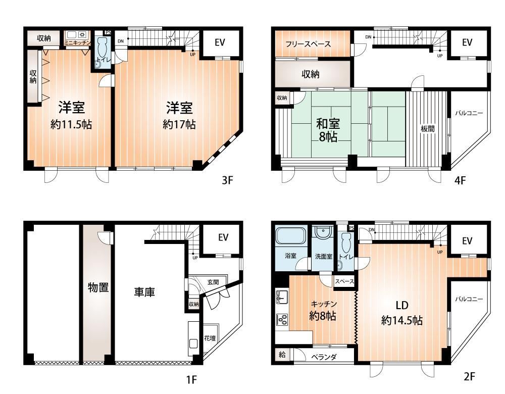 4LDK house in Nishinari Ward, Osaka - Photo 1