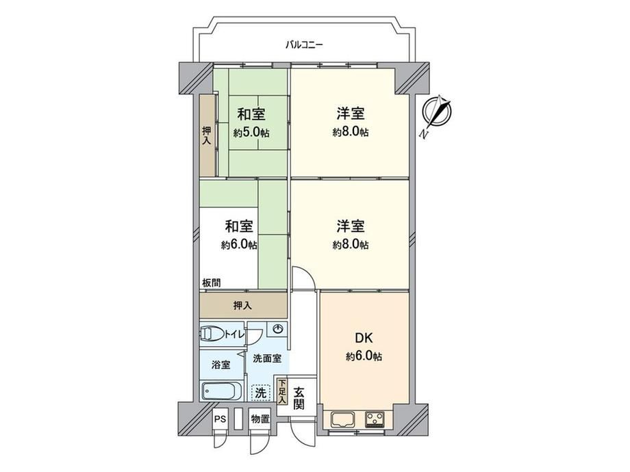 4DK apartment in Kita Ward, Osaka - Photo 1