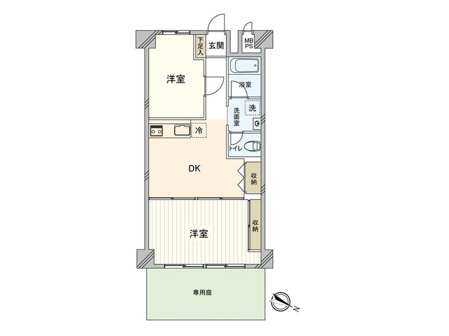 2DK apartment in Kita Ward, Tokyo - Photo 1