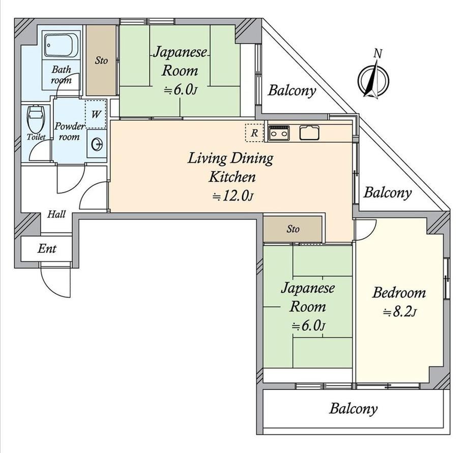 3LDK apartment in Tempaku Ward, Nagoya, Aichi - Photo 1