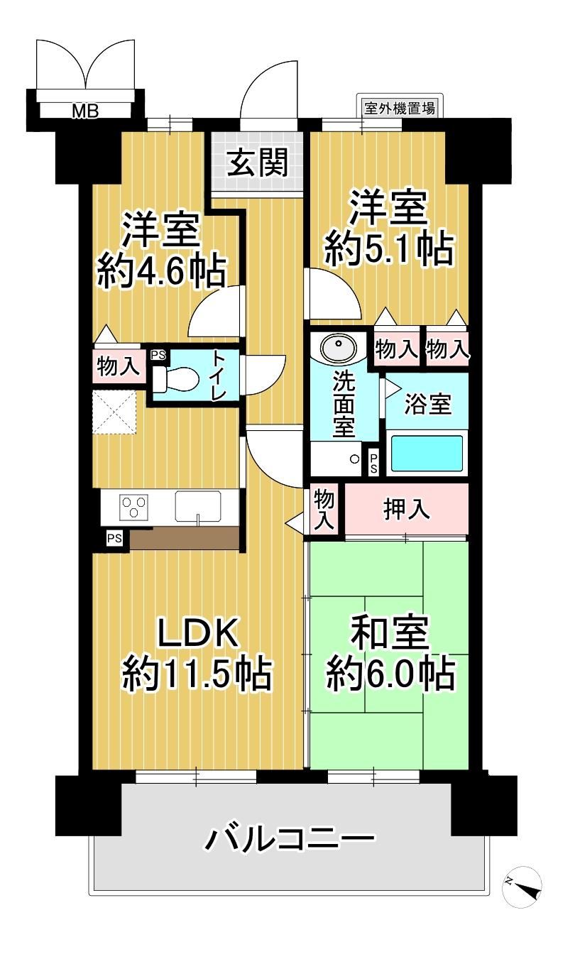 3LDK apartment in Yodogawa Ward, Osaka - Photo 1