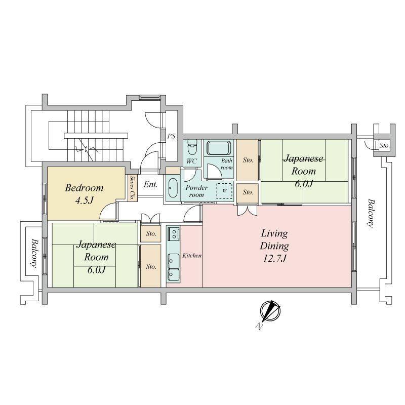 3LDK apartment in Ichikawa, Chiba - Photo 1