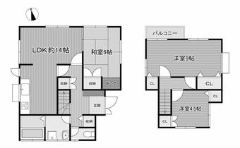 3LDK house in Okagaki, Onga District