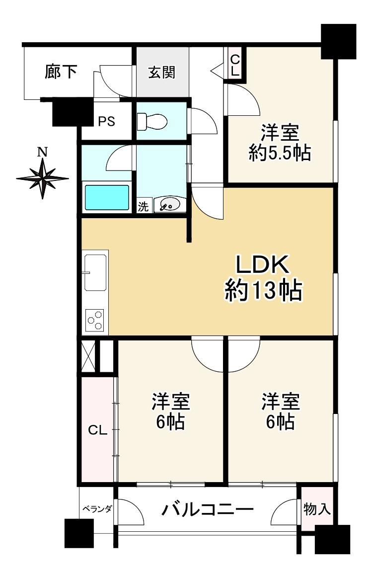 3LDK apartment in Ashiya, Hyogo - Photo 1