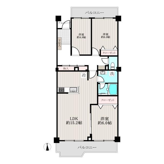 3LDK apartment in Takatsu Ward, Kawasaki, Kanagawa - Photo 1