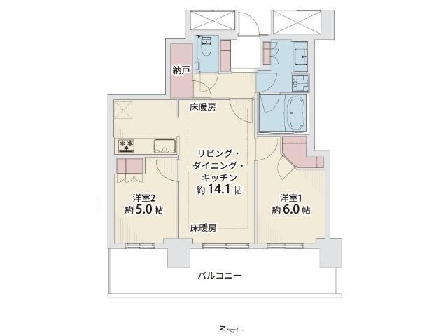 2LDK apartment in Nerima Ward, Tokyo - Photo 1
