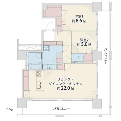 2LDK apartment in Setagaya Ward, Tokyo - Photo 1