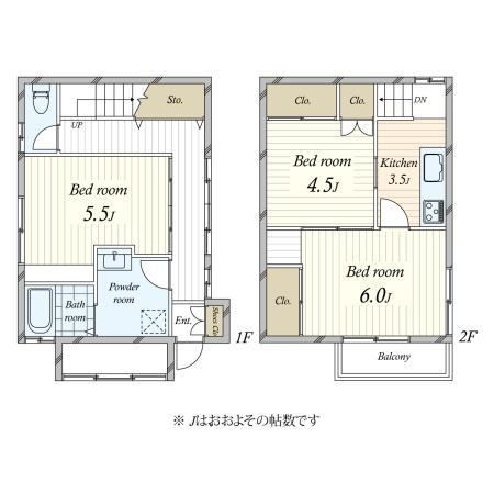3K house in Meguro Ward, Tokyo - Photo 1