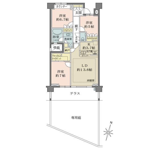 3LDK apartment in Chofu, Tokyo - Photo 1