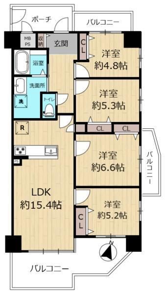 4LDK apartment in Neyagawa, Osaka - Photo 1