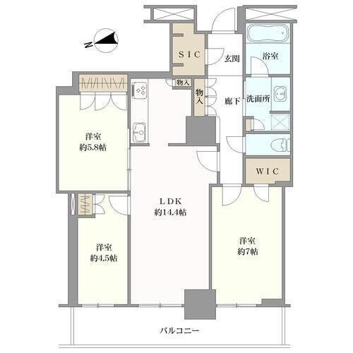 3LDK apartment in Nishi Ward, Osaka - Photo 1