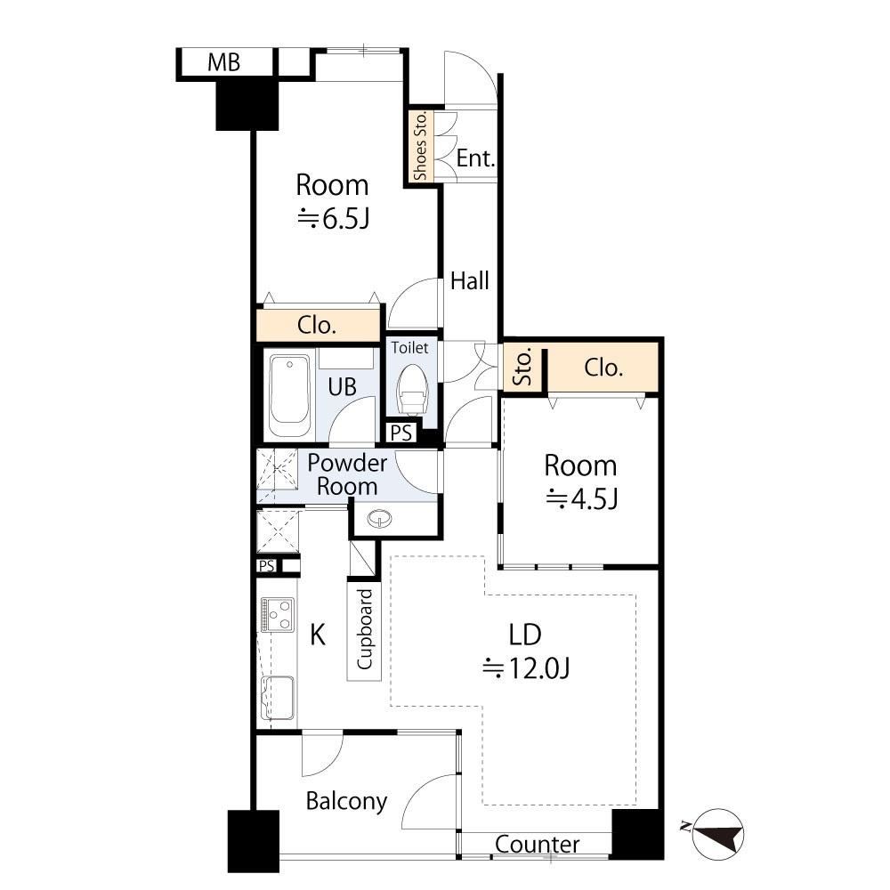 2LDK apartment in Shinjuku Ward, Tokyo - Photo 1