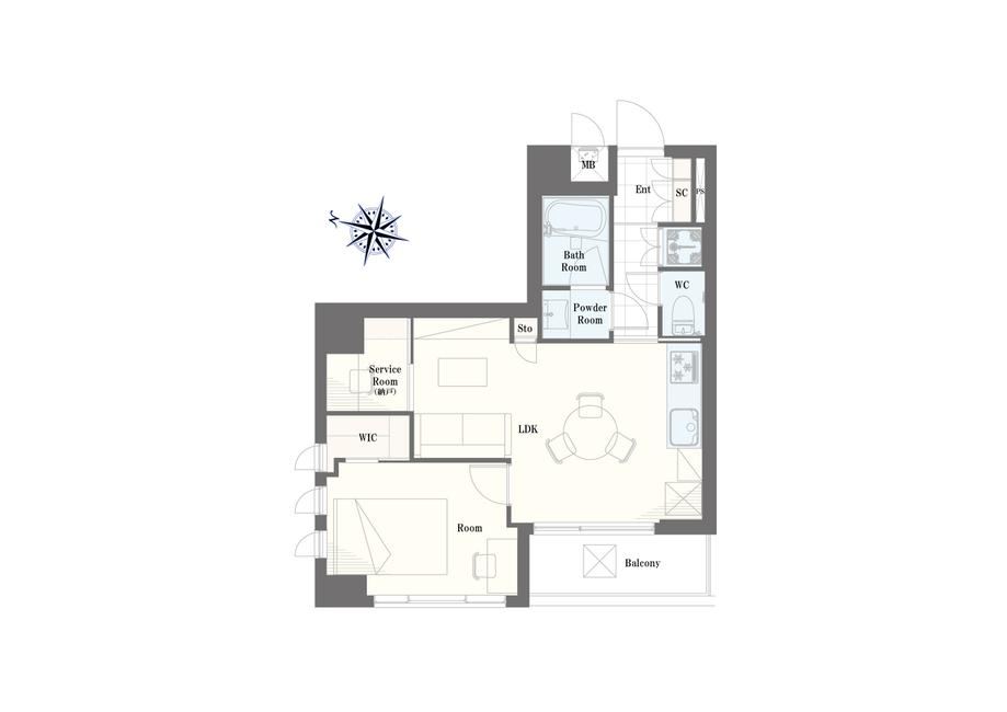 1LDK+S apartment in Chuo Ward, Tokyo - Photo 1
