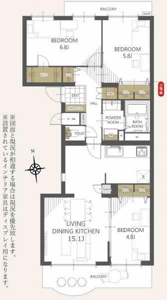 3LDK apartment in Suita, Osaka - Photo 1