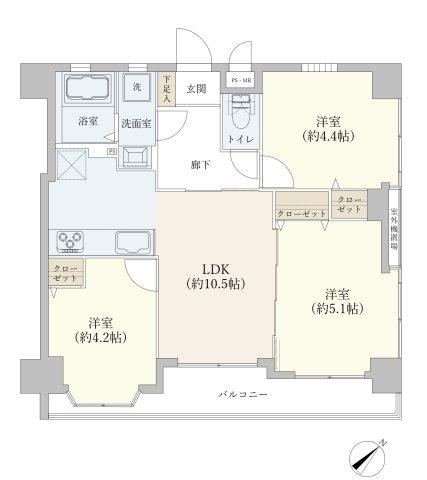 3LDK apartment in Nerima Ward, Tokyo - Photo 1