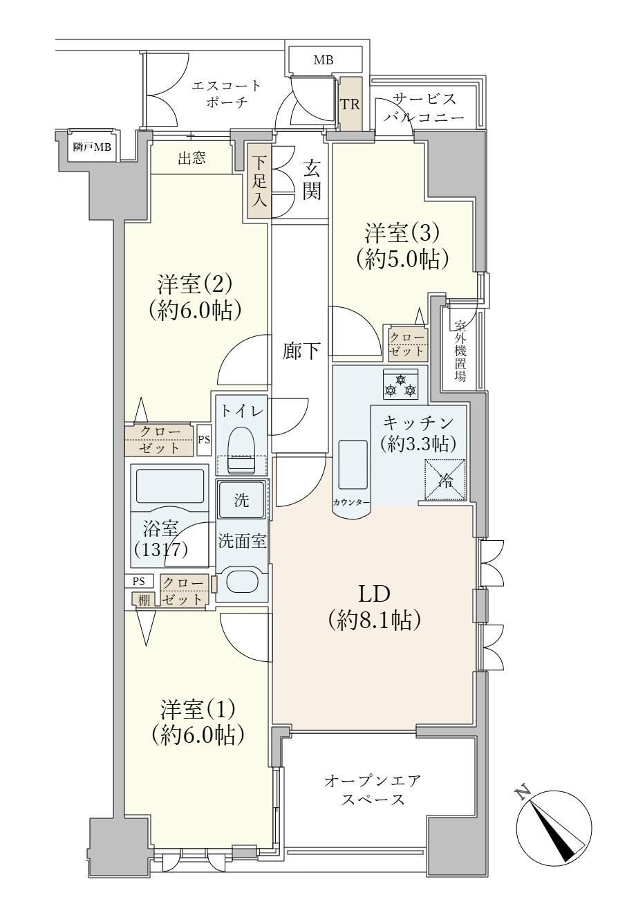 3LDK apartment in Katsushika Ward, Tokyo - Photo 1